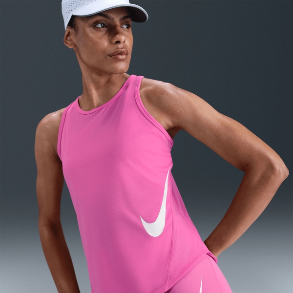 Nike Tempo Swoosh Tank - Playful Pink/White