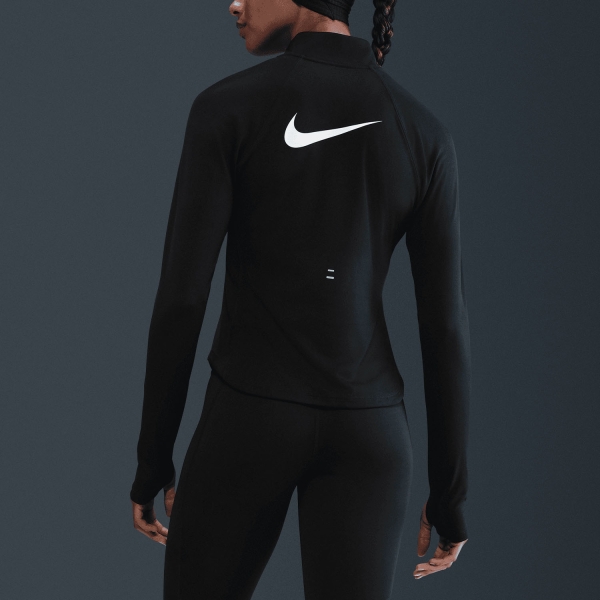 Nike Tempo Swoosh Maglia - Black/White
