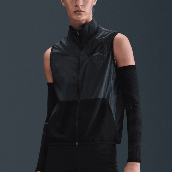 Giacca Trail Running Donna Nike Repel Gilet  Black HV2873010