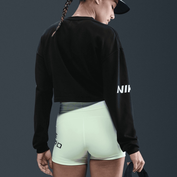 Nike Pro Dri-FIT Felpa - Black/White