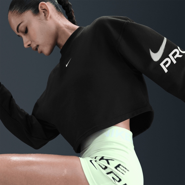Nike Pro Dri-FIT Felpa - Black/White