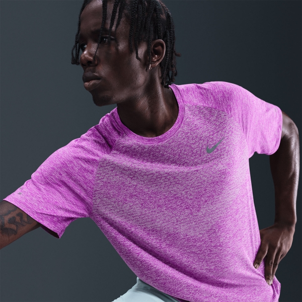 Nike Dri-FIT ADV Stride Maglietta - Vivid Purple/Heather/Reflective Silver