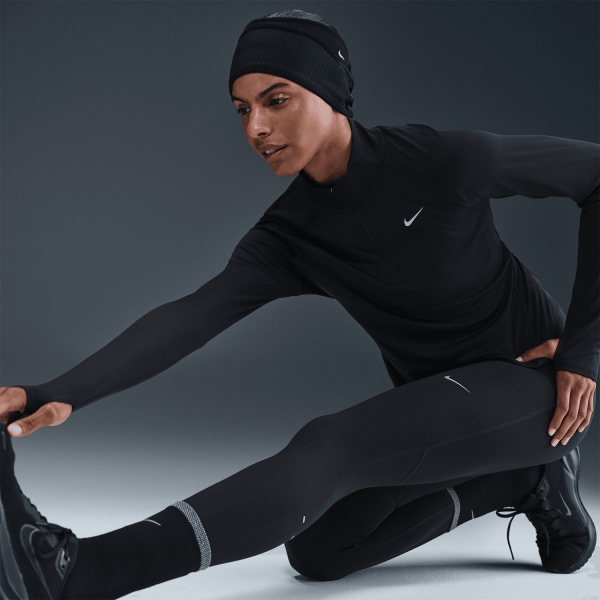 Nike Dri-FIT Tempo 7/8 Tights - Black/Reflective Silver