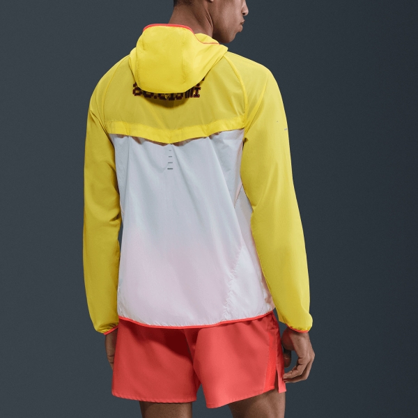 Nike City Marathon Giacca - White/Lightening/Bright Crimson