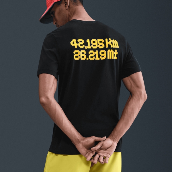 Nike City Marathon Dri-FIT Maglietta - Black/Lightening