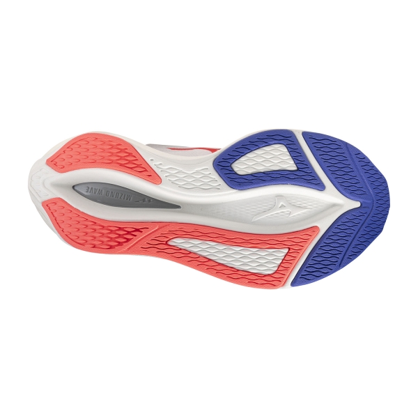 Mizuno Wave Rebellion Flash 3 - White/Striking Coral/Iris Bloom