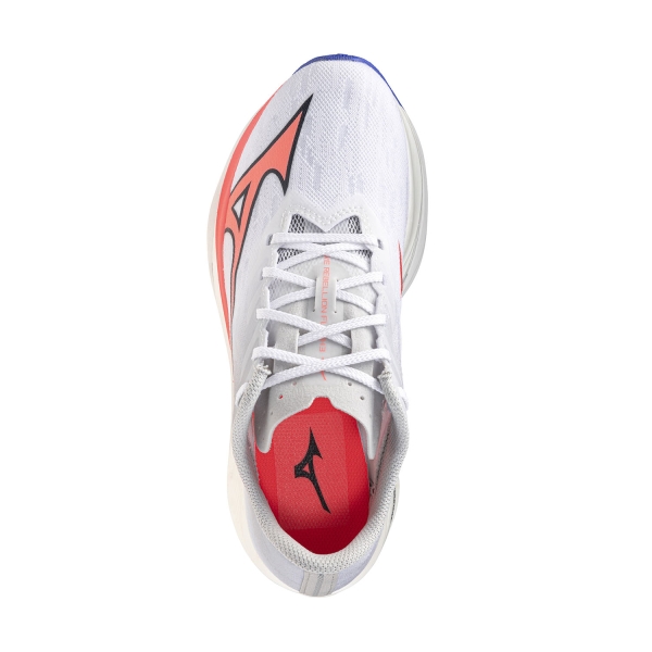 Mizuno Wave Rebellion Flash 3 - White/Striking Coral/Iris Bloom