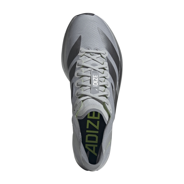 adidas adizero Takumi Sen 11 - Silver Metallic/Iron Metallic/Lucid Lemon