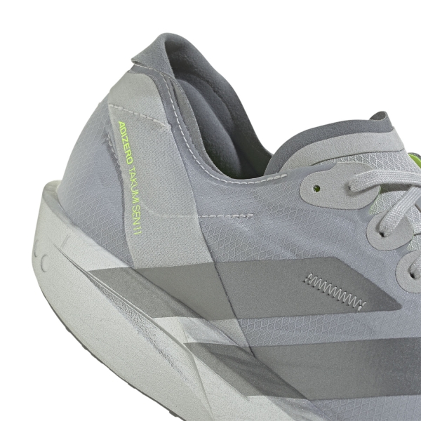 adidas adizero Takumi Sen 11 - Silver Metallic/Iron Metallic/Lucid Lemon