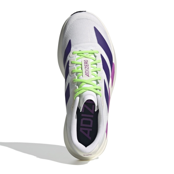 adidas adizero Evo SL - FTWR White/Collegiate Purple/Purple Burst