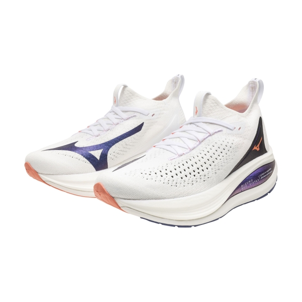 Mizuno Neo Vista 2 - White/Striking Coral/Iris Bloom