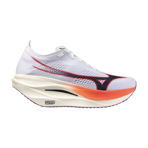 Scarpe Running Performance Uomo Mizuno Wave Rebellion Pro 3  White/Baritone Blue/Fiery Coral 2 U1GD253011