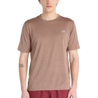 New Balance Athletics Run Camiseta - Earth Shadow Heather