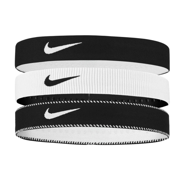 Bandas y Muñequeras Nike Flex Wide x 3 Mini Bandas  Black/White N.101.1932.036.OS