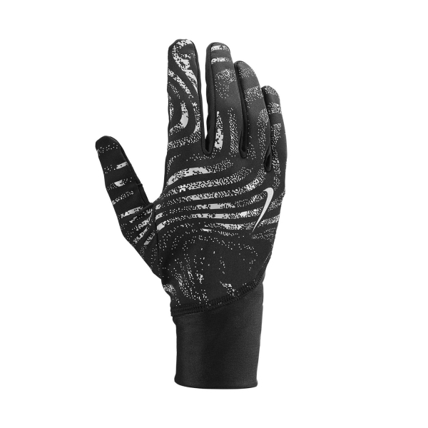 Guanti da Running Nike Pacer Reflective Guanti  Black/Silver N.101.3202.082