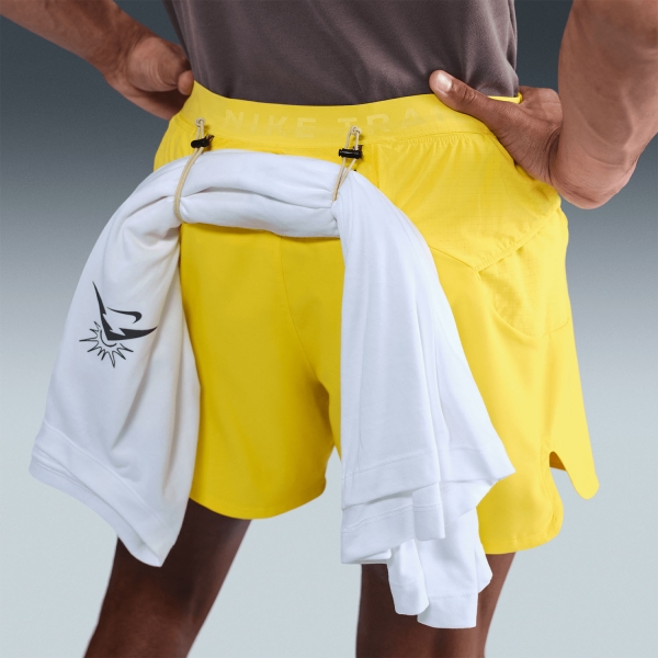 Nike Dri-FIT ADV Second Sunrise 5in Pantaloncini - Lightening/Desert Khaki/Black