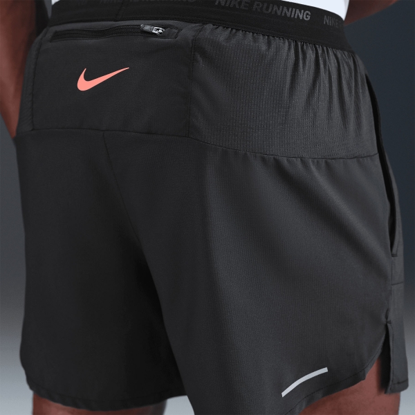 Nike Dri-FIT Energy Stride 5in Shorts - Black/Bright Crimson