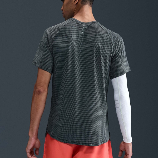 Nike Dri-FIT Stride Jacquard Maglietta - Black/Reflective Silver