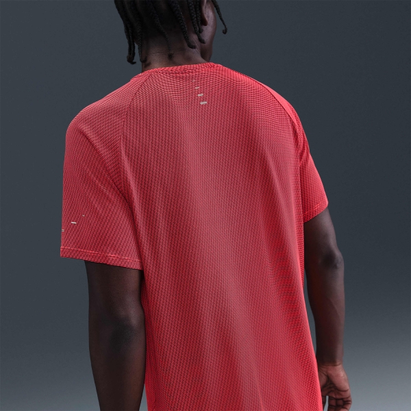 Nike Dri-FIT Stride Jacquard Maglietta - Bright Crimson/Reflective Silver