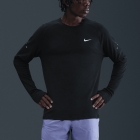 Nike Dri-FIT Stride Waffle Shirt - Black/Reflective Silver