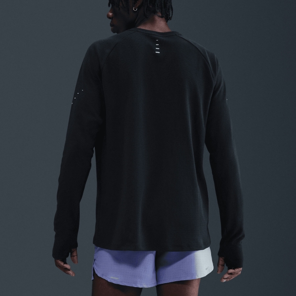 Nike Dri-FIT Stride Waffle Shirt - Black/Reflective Silver