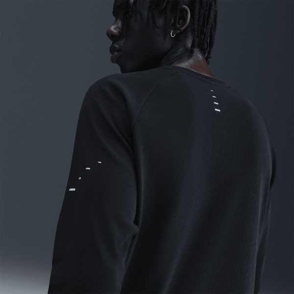Nike Dri-FIT Stride Waffle Shirt - Black/Reflective Silver