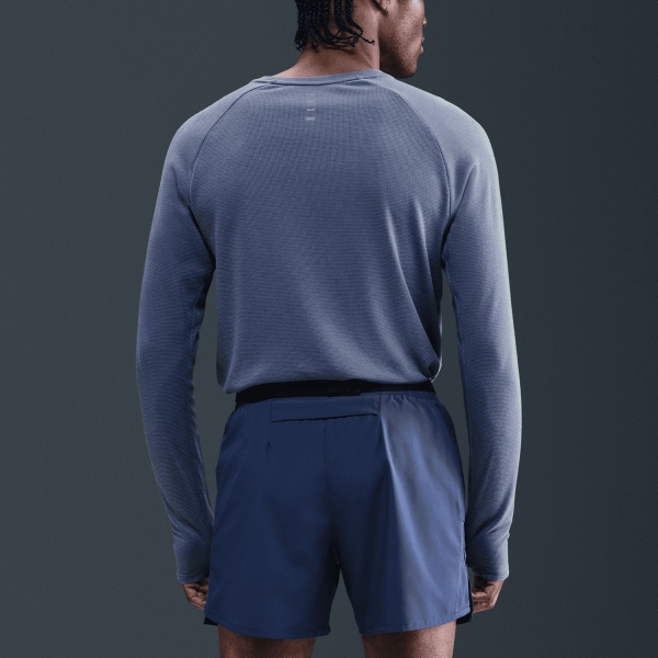 Nike Dri-FIT Stride Waffle Shirt - World Indigo/Reflective Silver