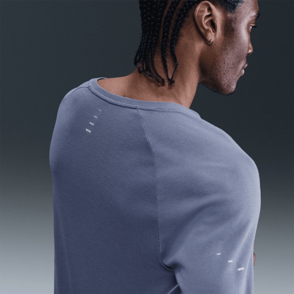 Nike Dri-FIT Stride Waffle Shirt - World Indigo/Reflective Silver