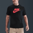 Nike Dri-FIT Swoosh Maglietta - Black/Bright Crimson