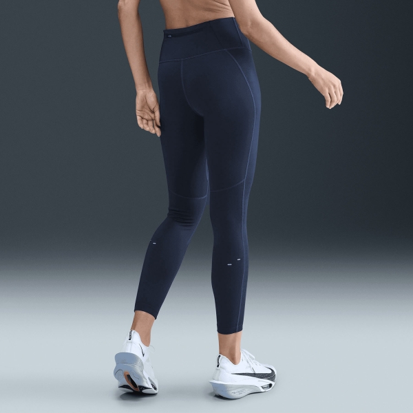 Nike Dri-FIT Tempo 7/8 Tights - Midnight Navy/Reflective Silver