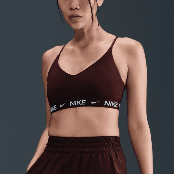 Reggiseno Sportivo Donna Nike Indy Reggiseno Sportivo  Burgundy Crush/White FD1062653