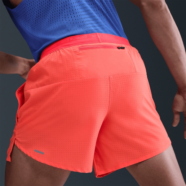 Nike Stride Pro 5in Pantaloncini - Bright Crimson/Reflective Silver