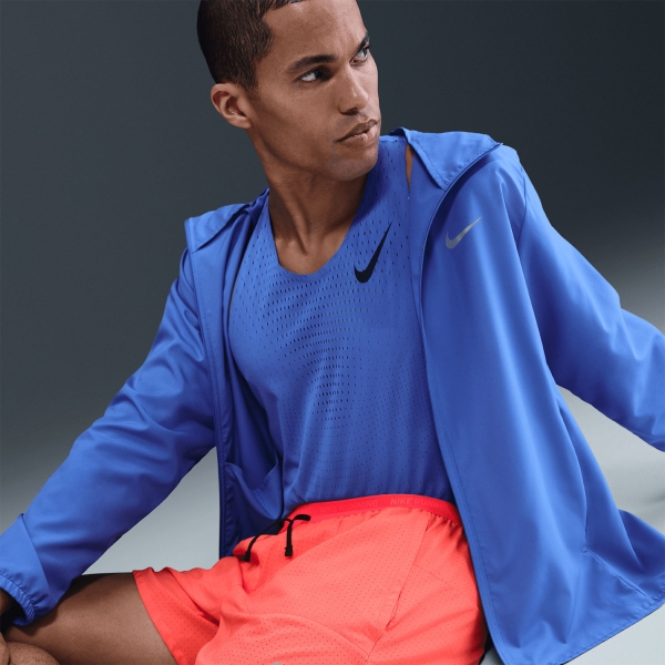 Nike Stride Pro 5in Pantaloncini - Bright Crimson/Reflective Silver