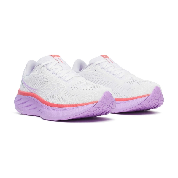 Saucony Ride 18 - White/Coral