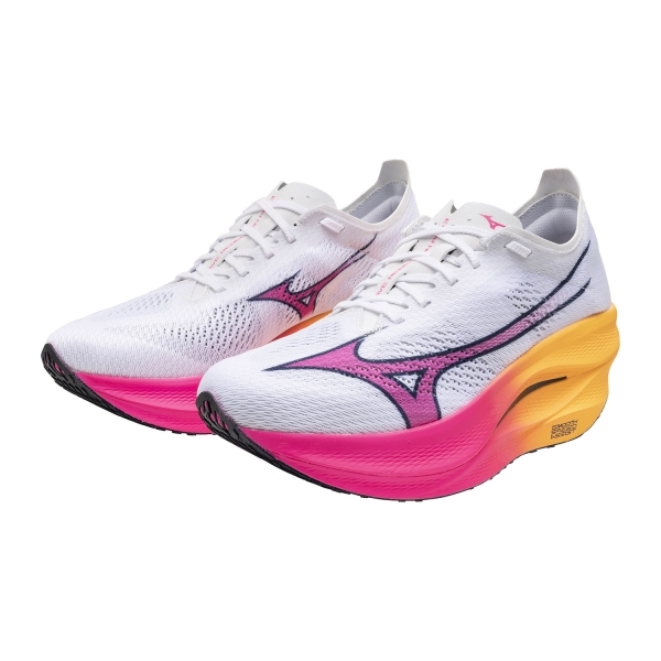 Mizuno Wave Rebellion Pro 3 Hanabi - White/Pink Tetra/Tang Orange