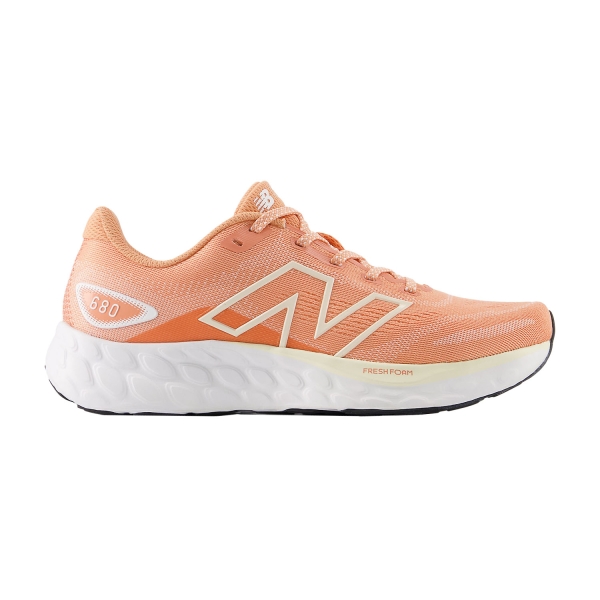 Scarpe Running Neutre Donna New Balance Fresh Foam 680 v8  Peach Nectar/White/Permafrost W680CN8
