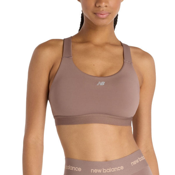 Reggiseno Sportivo Donna New Balance Essential DRY Reggiseno Sportivo  Earth Shadow WB51035EAS