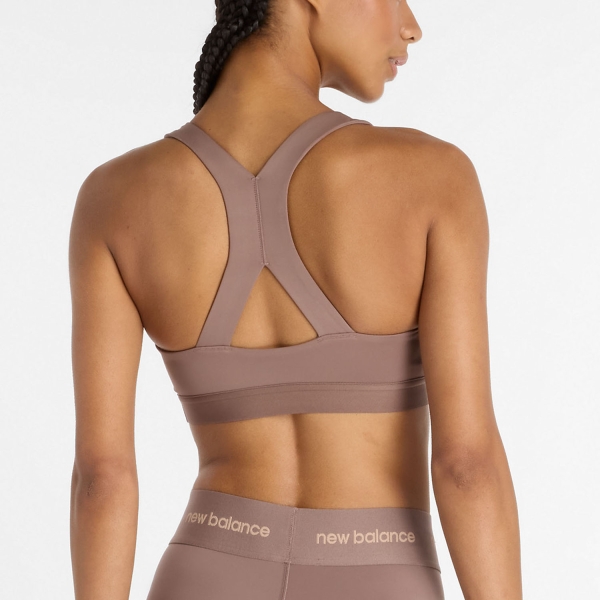 New Balance Essential DRY Reggiseno Sportivo - Earth Shadow