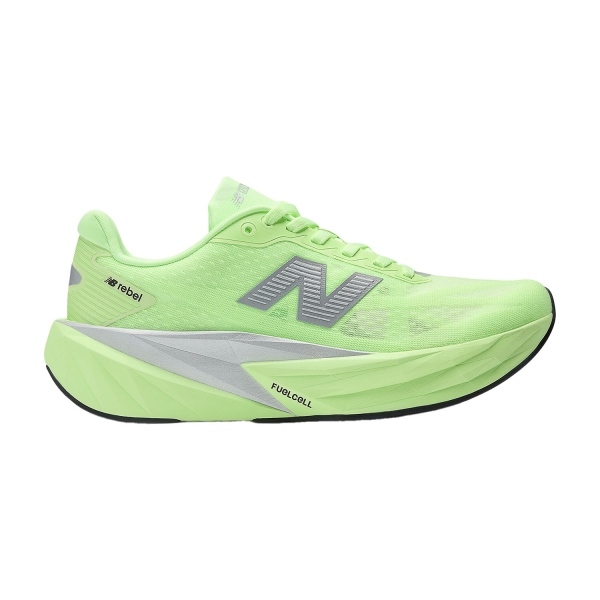 Scarpe Running Performance Donna New Balance FuelCell Rebel v5  Lab Green/Silver Metallic/White WFCXLZ5