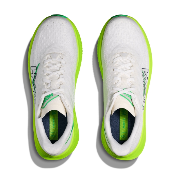 Hoka Mach 6 - White/Neon Lime