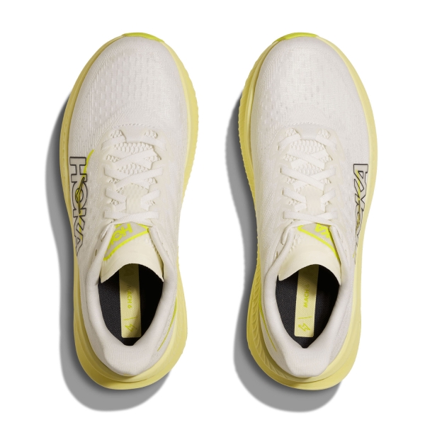 Hoka Mach 6 - White/Neon Citrus
