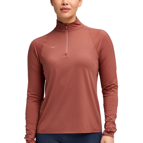 Maglia Running Donna Hoka GlideTech Maglia  Rouge 1164155ROUG