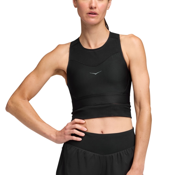 Canotta Running Donna Hoka Race Day Top  Black 1166630BBLC
