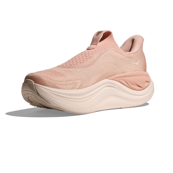 Hoka Skyward Laceless - Rose Latte/Rose Cream
