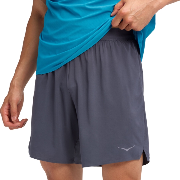 Pantaloncino Running Uomo Hoka Glide 2 in 1 7in Pantaloncini  Charcoal Grey 1176972CLGY