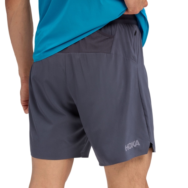 Hoka Glide 2 in 1 7in Pantaloncini - Charcoal Grey