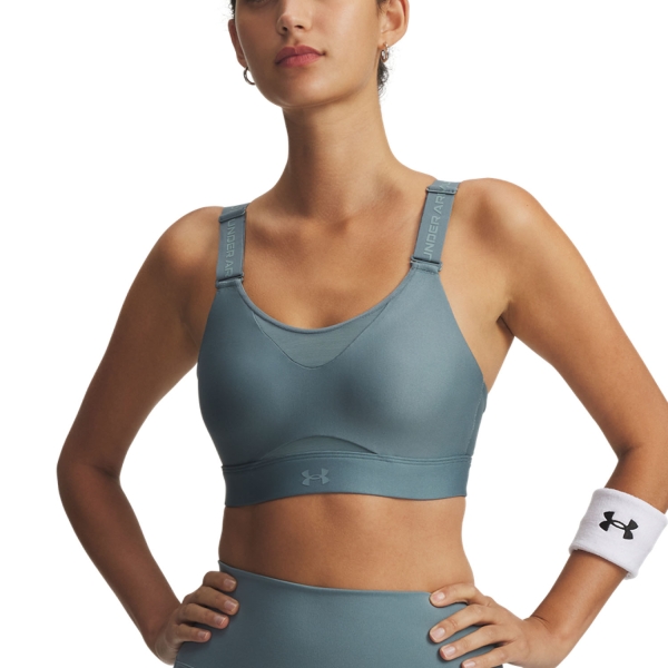 Women's Sports Bra Under Armour Infinity High 2.0 Sports Bra  Jasper Blue/Serpentine 13841120587
