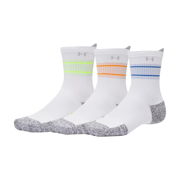 Calze Under Armour ArmourDry Cushion x 3 Calze  White/Blue/Reflective 13870430103