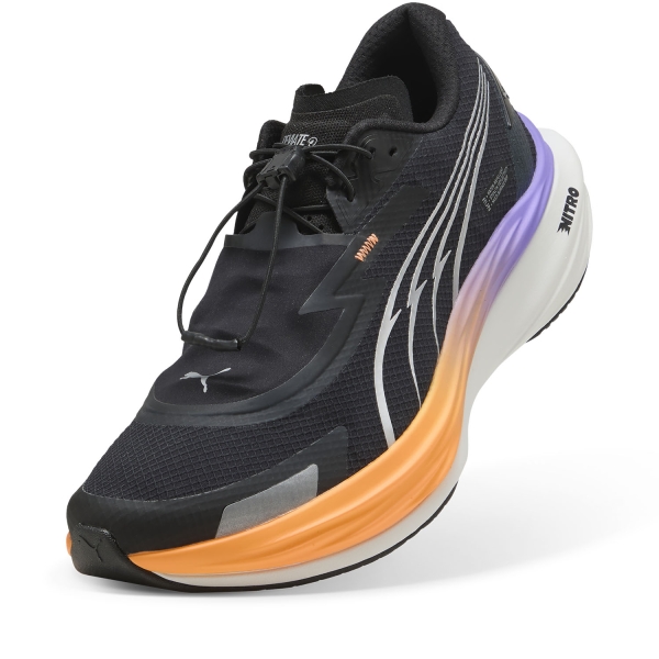 Puma Deviate NITRO 3 WTR+ - Black/Heat Fire