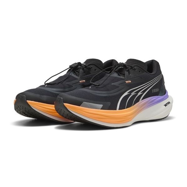 Puma Deviate NITRO 3 WTR+ - Black/Heat Fire